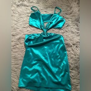 silk mini dress